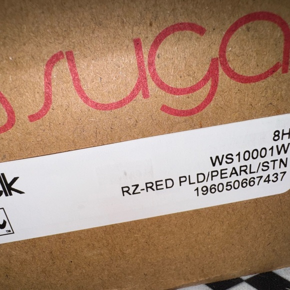 Sugar Red Plaid Stone Pearl Boots - Picture 8 of 10